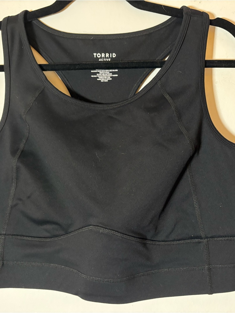 torrid Black Racerback Active Sports Bra